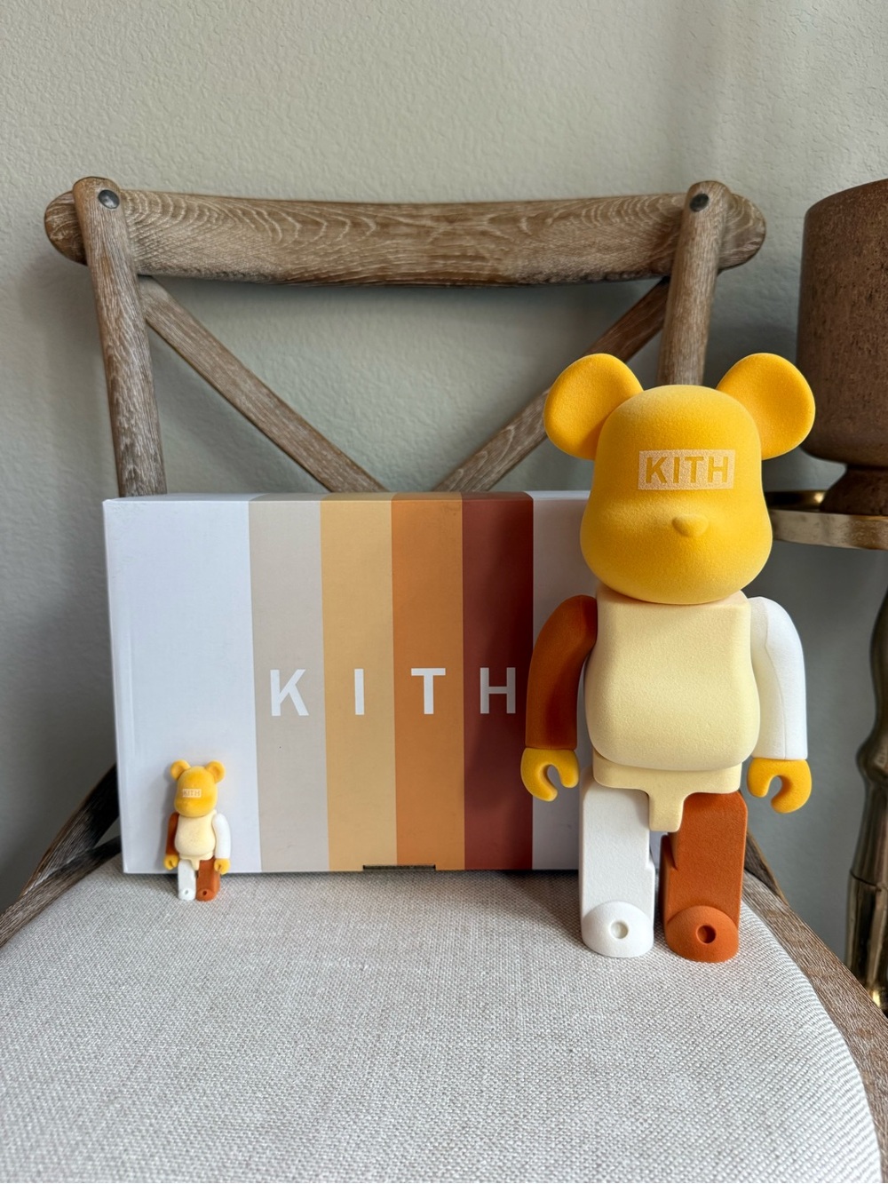 Kith Bearbrick flocked collection 400% and 100%